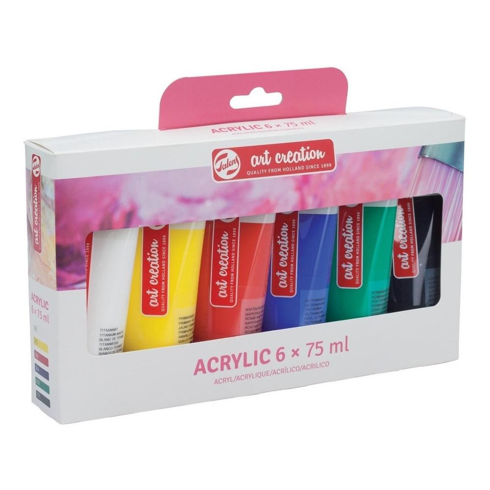 Foto 5 | Pintura Acrilica 6pz 75ml Colores Art Creation