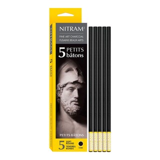 Foto 2 | Set De 5 Bastones De Carbón Extra Suave Petits Nitram