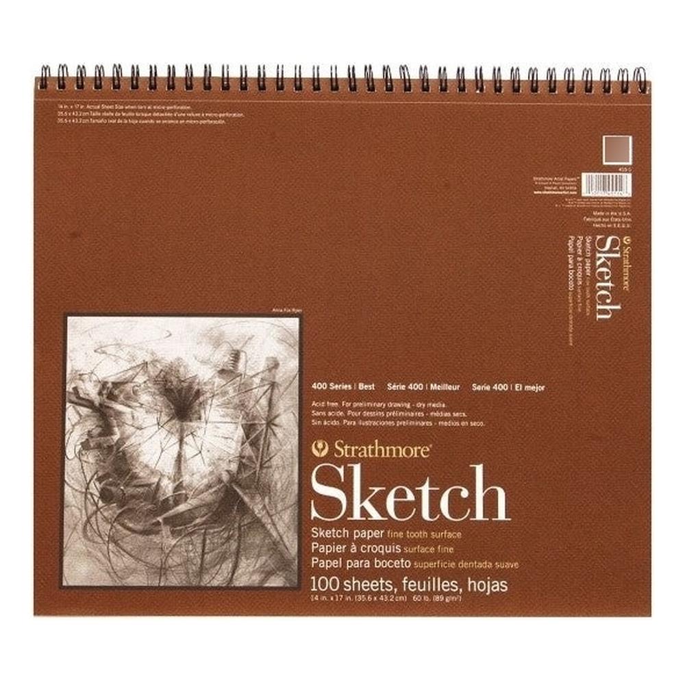 Block Sketch 400 Para Bocetos 35.5x43cm 100 Hjs Strathmore $397