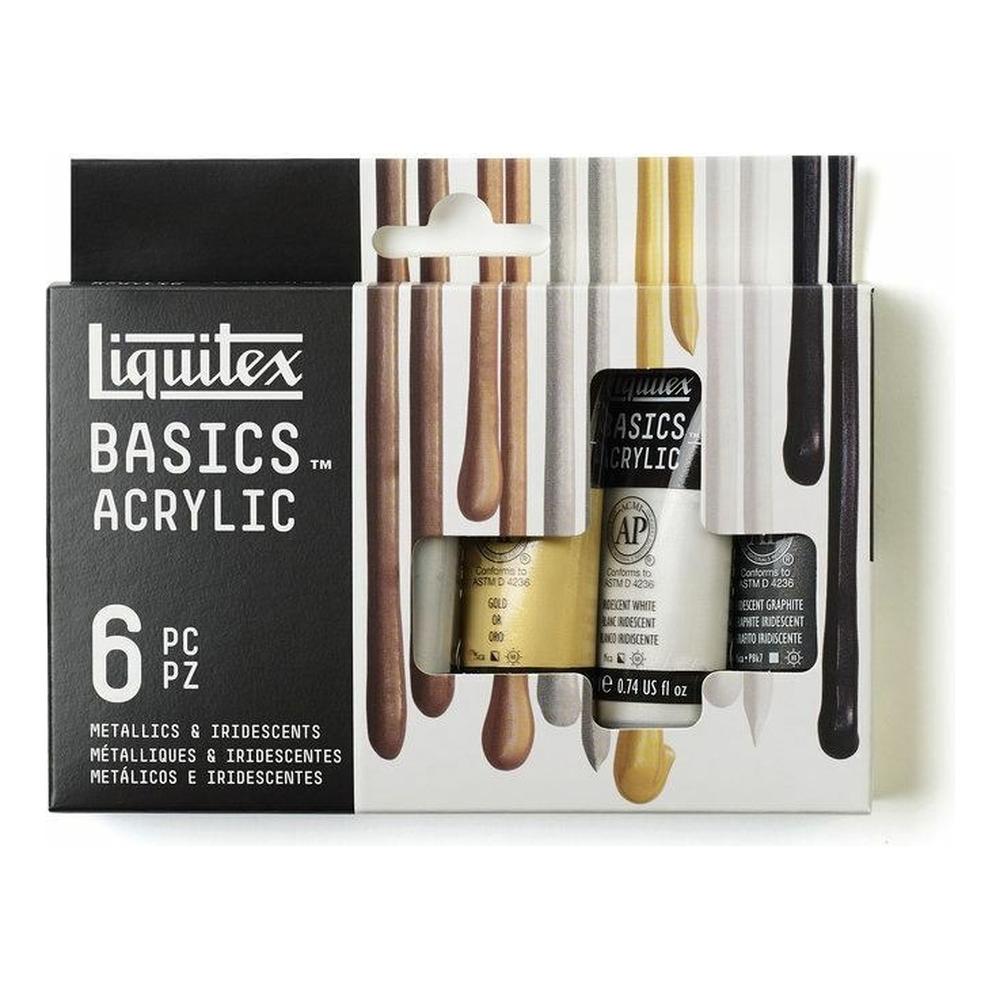 Pintura Acrilica Basics Metallics & Iridescents Liquitex $435