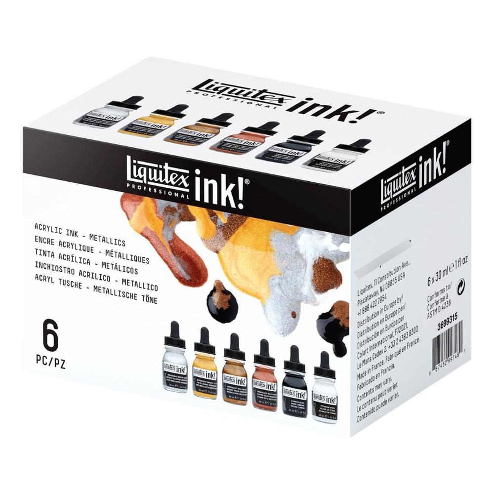 Foto 2 | Set De Tintas Acrílicas Profesional 6x30ml Liquitex