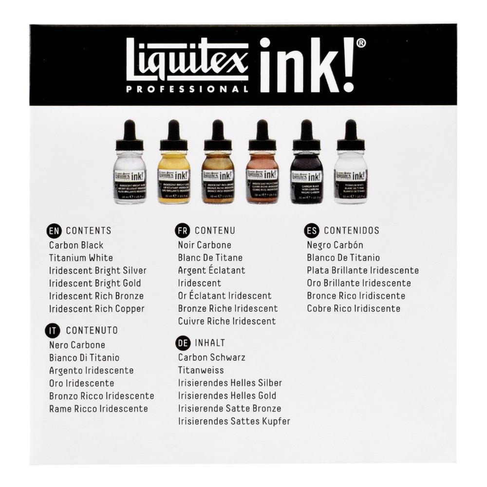 Foto 5 pulgar | Set De Tintas Acrílicas Profesional 6x30ml Liquitex
