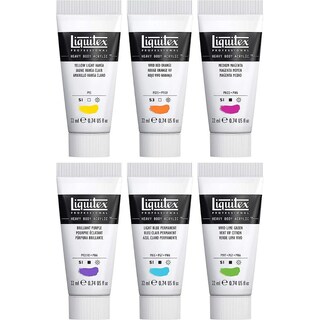 Foto 1 | Pintura Acrílica Set 6 Colores 22 Ml Heavy Body Liquitex