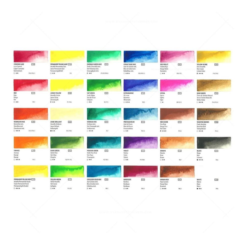 Foto 9 pulgar | Set De 30 Acuarelas Profesional 7.5ml Shinhan Art Watercolor