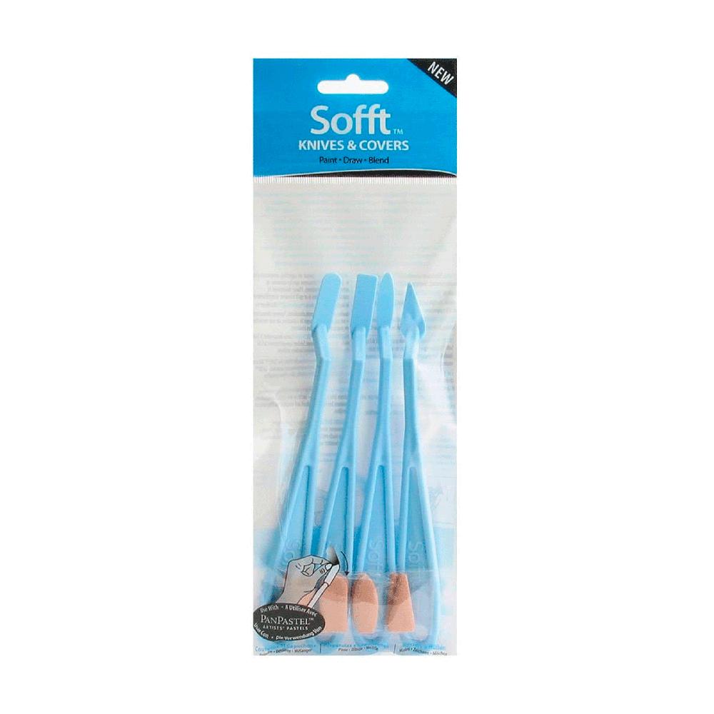 Set De 4 Espátulas Con Esponjas No.65100 Panpastel