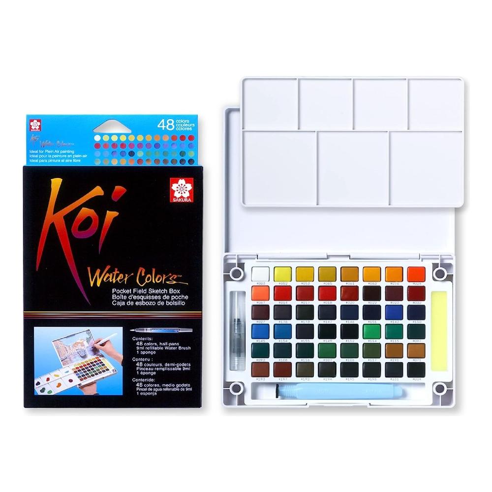 Foto 1 | Estuche Acuarela 48 Colores + Pincel Sakura Koi Sketch Box