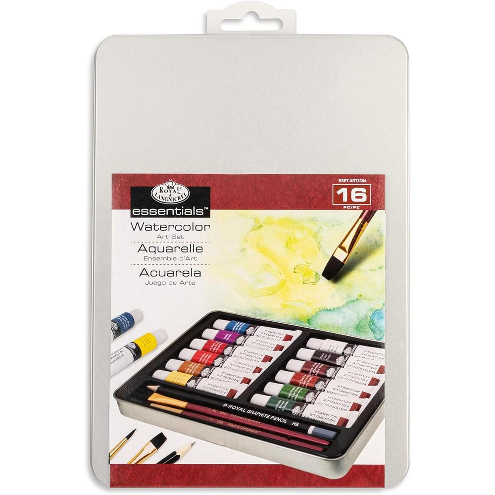 Foto 1 | Estuche De Pintura Acuarela 12ml, Pinceles Y Lápiz 16 Piezas Royal & Langnickel