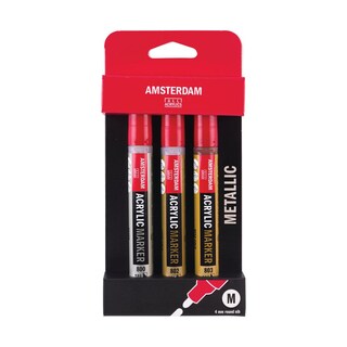 Foto 1 | Set Con 3 Marcadores 4mm Acrilicos Amsterdam Royal Talens