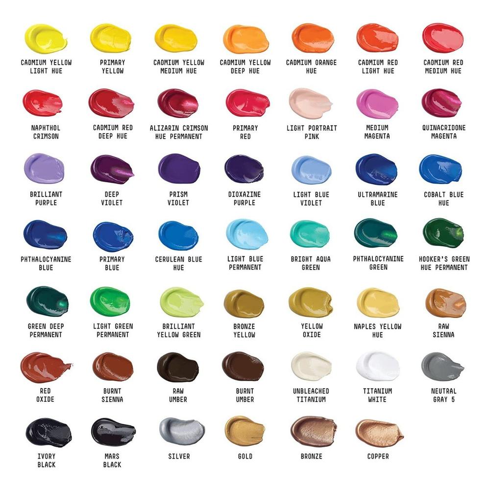 Foto 4 pulgar | Pintura Acrílica Basic 48 Colores 22ml Liquitex