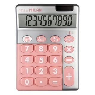 Foto 5 | Caja Exhibidora Con 6 Calculadoras 10 Dígitos Silver Colores Milan