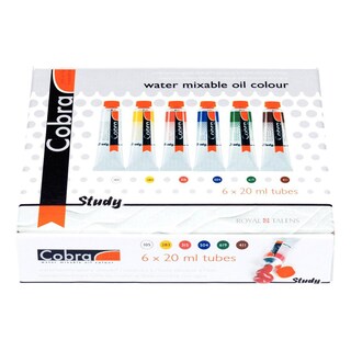 Foto 1 | Pintura Óleo Al Agua Cobra Study Set 6 Piezas 20ml Royal Talens