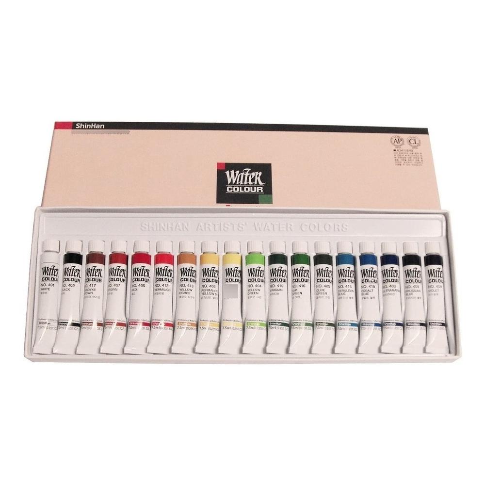 Foto 2 pulgar | Set De 18 Acuarelas Profesionales 7.5ml Shinhan Art Watercolor