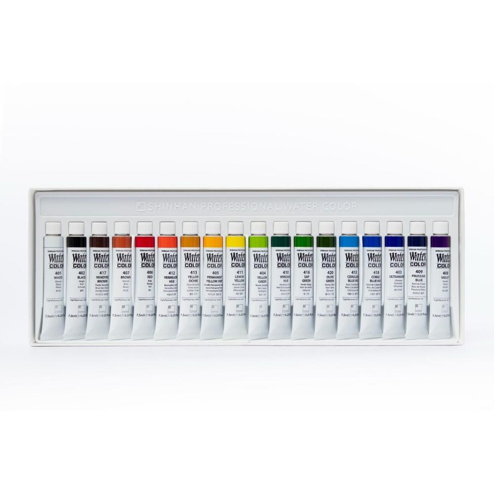 Foto 8 pulgar | Set De 18 Acuarelas Profesionales 7.5ml Shinhan Art Watercolor