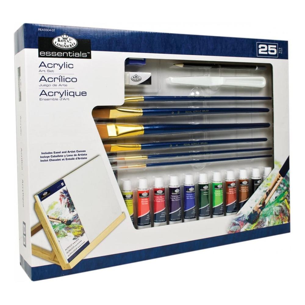 Foto 1 | Set De Acrilico 12 Pinturas Con Caballete Royal & Langnickel