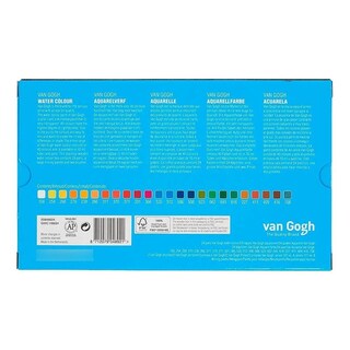 Foto 3 | Estuche De Madera Con 24 Pastillas Acuarelas Van Gogh Royal Talens