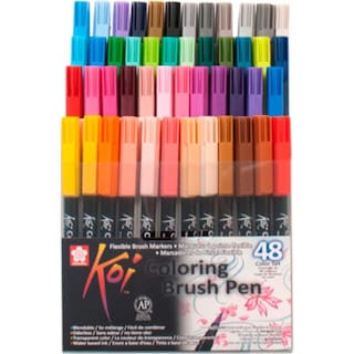 Foto 2 | Plumones Punta Pincel Acuarelable Set de 48 Sakura Koi