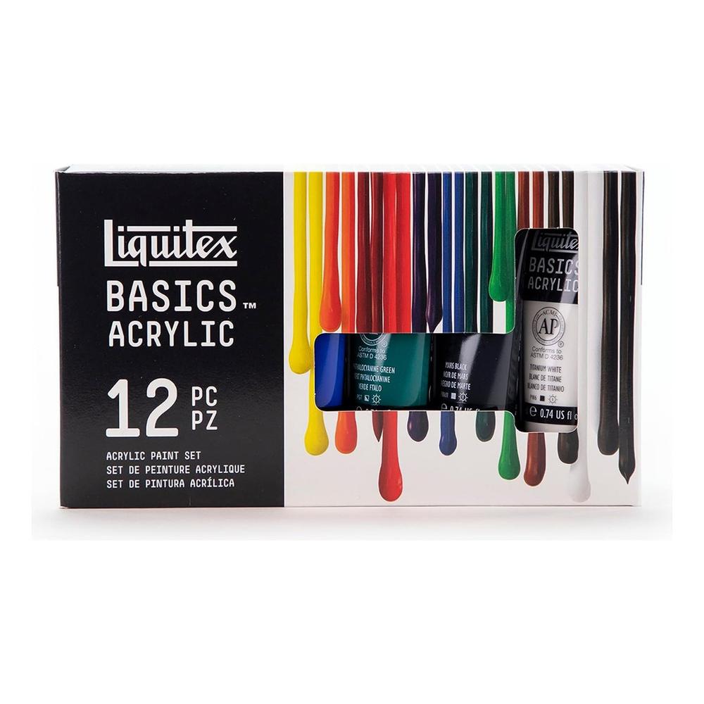 Foto 4 pulgar | Pintura Acrílica 12 Colores Basicos 22ml Liquitex