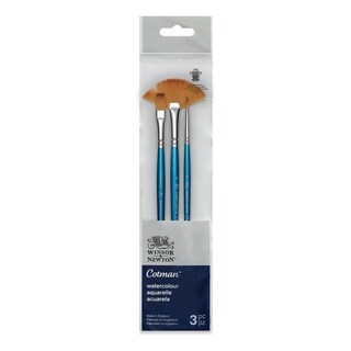 Foto 1 | Set de 3 Pinceles Cortos V3 Cotman de Winsor & Newton para Acuarela de Alta Calidad