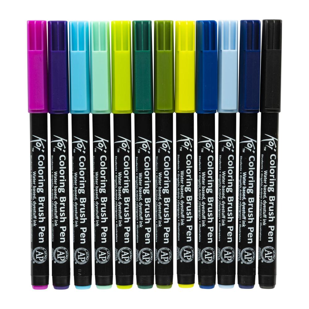 Foto 3 | Marcadores De Pincel Flexible 24 Colores Sakura