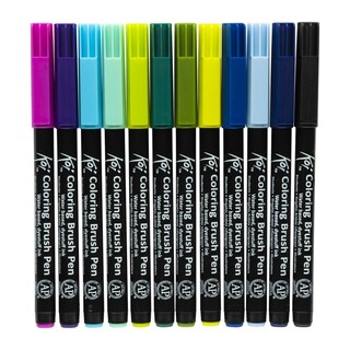 Foto 3 | Marcadores De Pincel Flexible 24 Colores Sakura