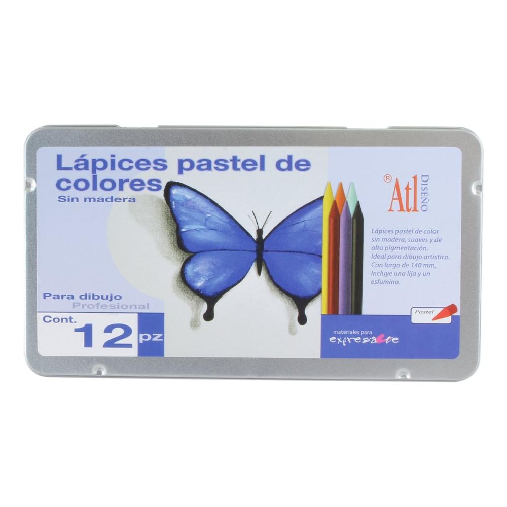 Lápices Pastel De Colores Sin Madera Profesional Atl $309