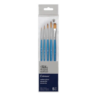 Foto 1 | Pinceles Cortos de Acuarela Winsor & Newton V1 Cotman - Cerdas Sintéticas de Alta Calidad