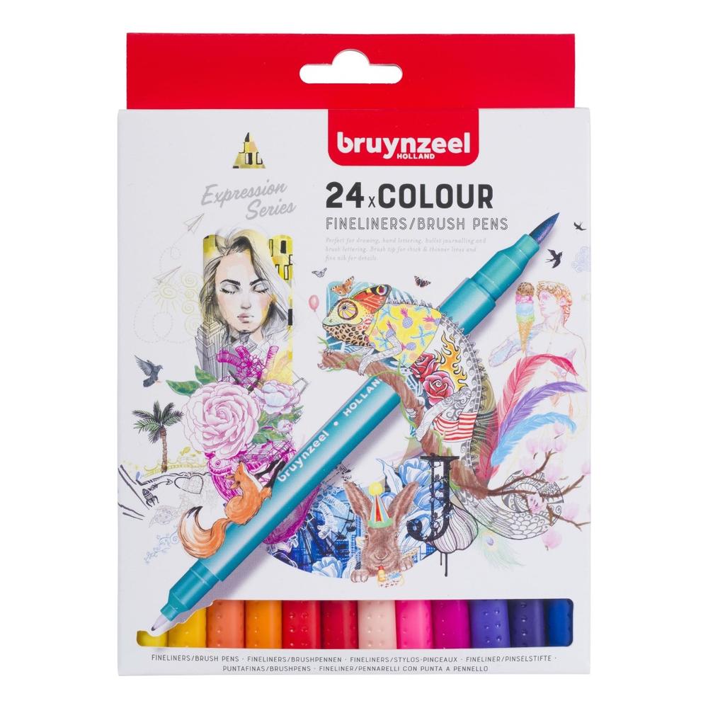 Rotuladores Doble Punta 24pz Colores Expression Bruynzeel