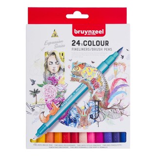 Foto 1 | Rotuladores Doble Punta 24pz Colores Expression Bruynzeel