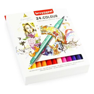 Foto 4 | Rotuladores Doble Punta 24pz Colores Expression Bruynzeel