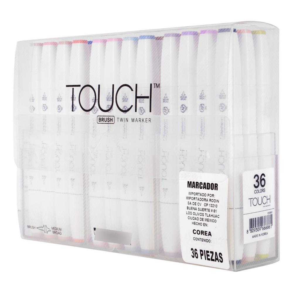 Foto 3 pulgar | Set Con 36 Marcadores Touch Brush Shinhan Art