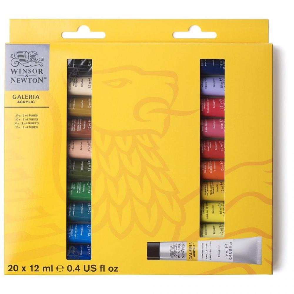 Foto 1 | Set De 20 Piezas De Acrílico Galería De 12ml Winsor & Newton #2190606