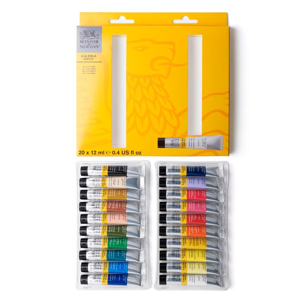 Foto 3 pulgar | Set De 20 Piezas De Acrílico Galería De 12ml Winsor & Newton #2190606