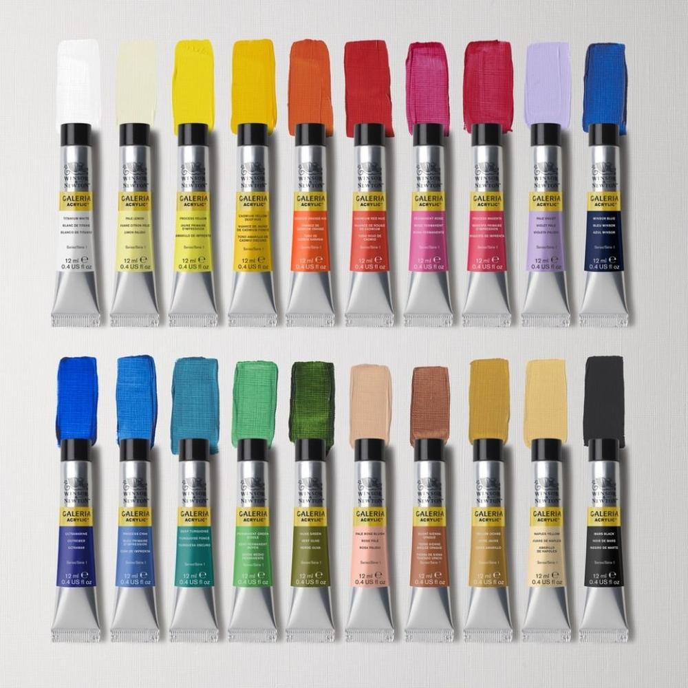 Foto 4 | Set De 20 Piezas De Acrílico Galería De 12ml Winsor & Newton #2190606