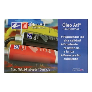 Foto 3 | Estuche Pintura Óleo 24 Tubos De 16 Ml Atl
