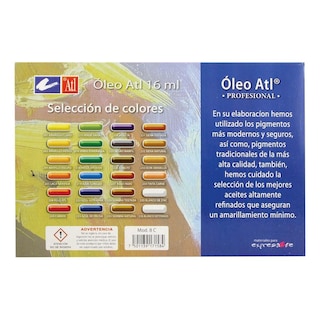 Foto 4 | Estuche Pintura Óleo 24 Tubos De 16 Ml Atl