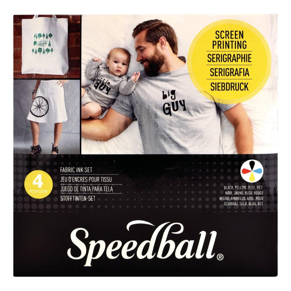 Foto 4 | Juego De 4 Tintas Para Serigrafía En Tela Speedball