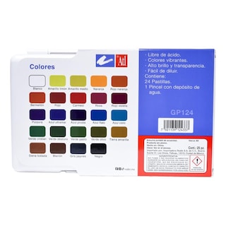 Foto 5 | Acuarelas Profesionales Set 24 Pastillas Estuche Pincel Windsor & Newton
