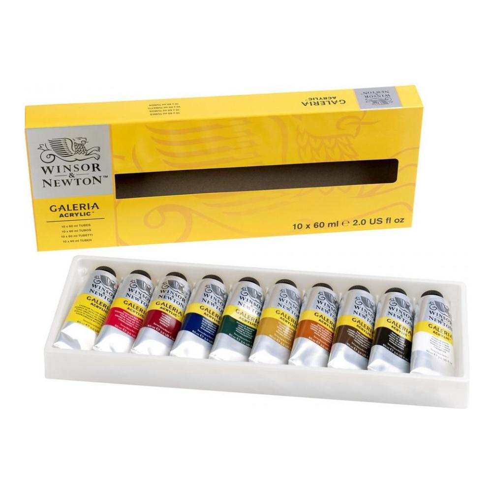 Foto 3 pulgar | Set De Pintura Acrílica 60ml Galeria Winsor & Newton