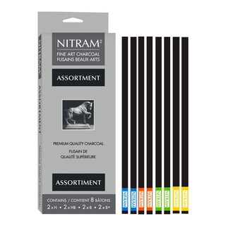 Foto 1 | Set de 8 Barras de Carboncillo Surtidos Nitram
