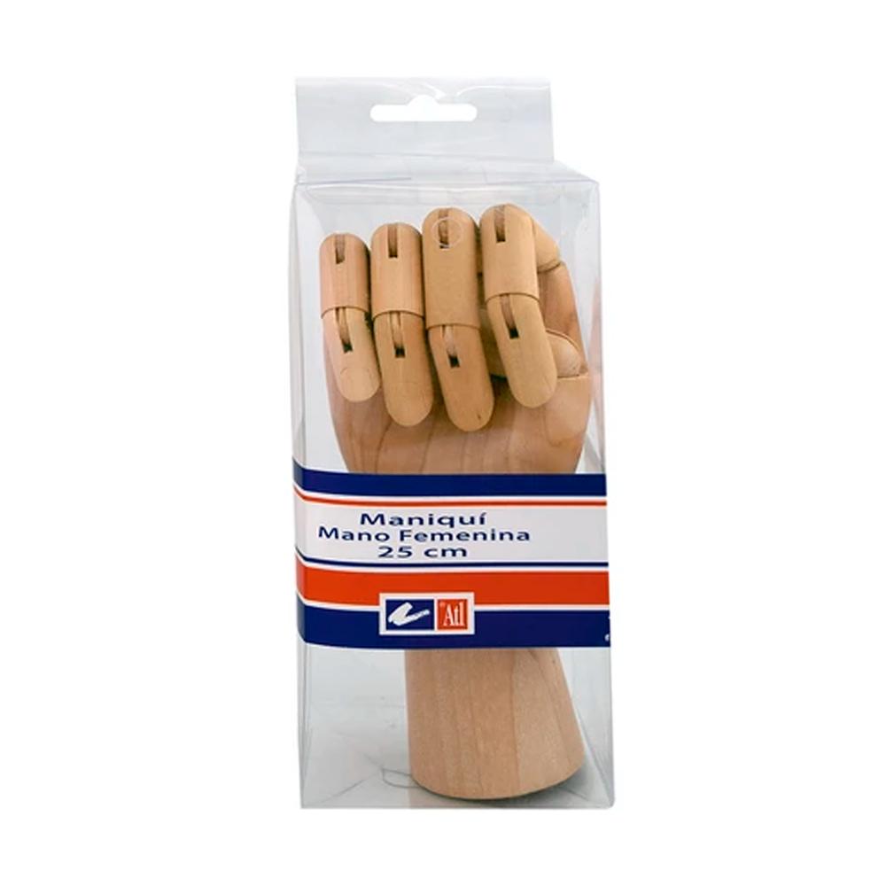 Maniquí de Madera Articulado Mano Femenina Atl $736