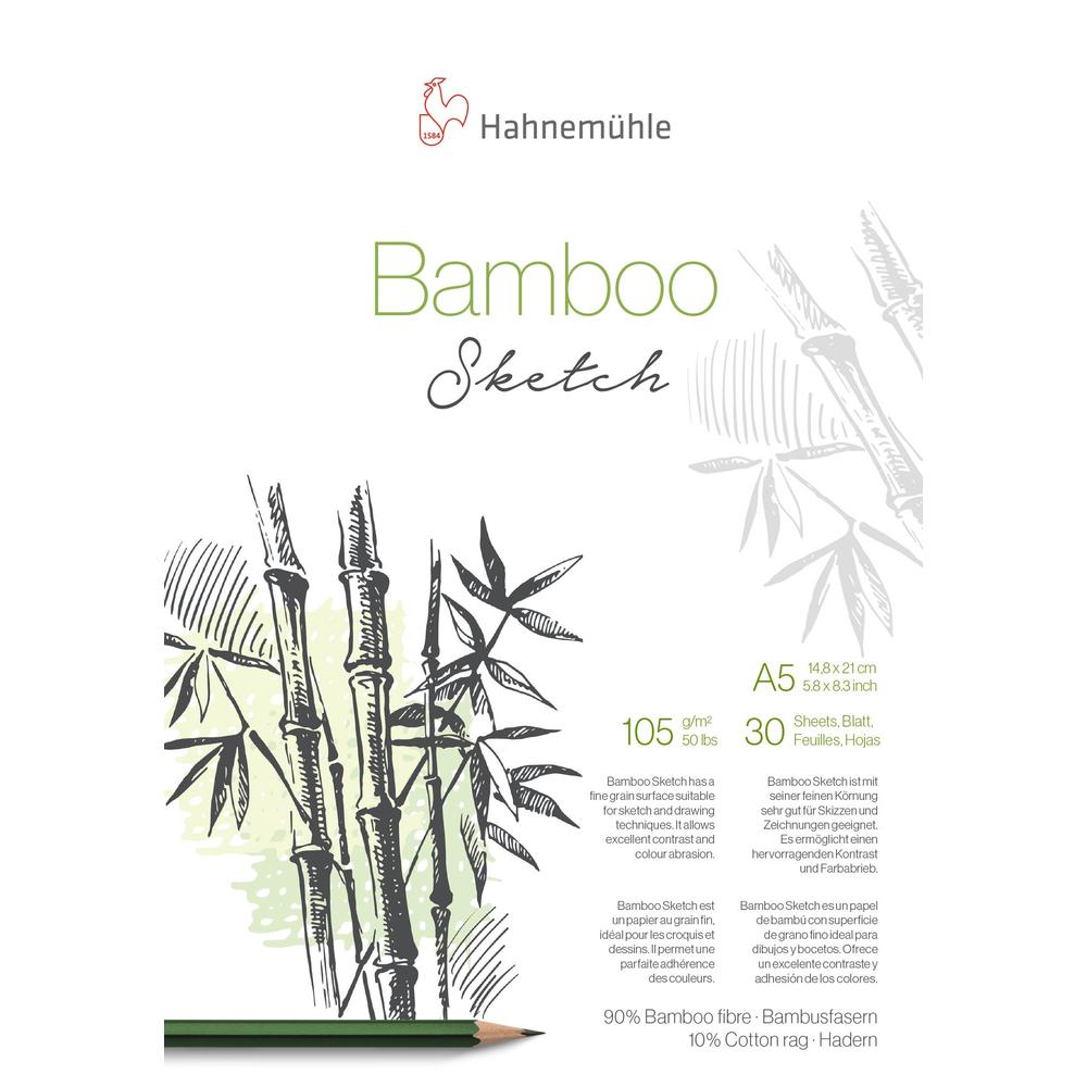 Foto 1 | Block Hahnemühle Mixed Media Bamboo 30 Hojas 105gr 21 x 29.7cm
