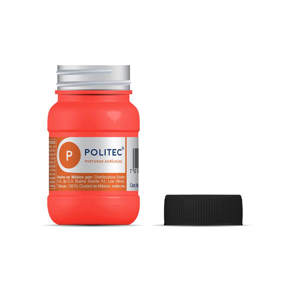 Foto 5 pulgar | Pintura Acrilica Flourescente L-800 100ml Politec