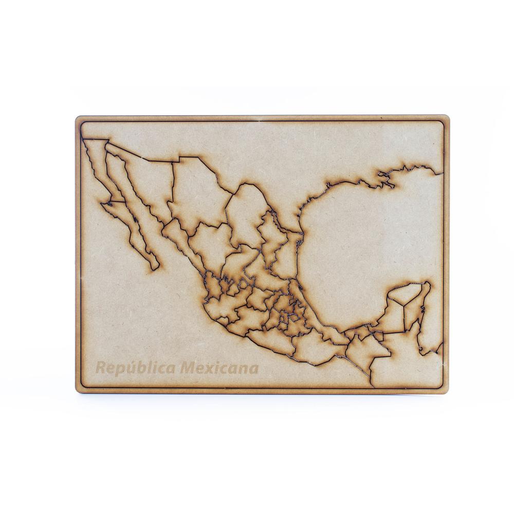 Foto 2 pulgar | Tablero Didactico de Madera República Mexicana Politec 5 Piezas