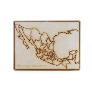 Foto 1 | Tablero Didactico de Madera República Mexicana Politec 5 Piezas