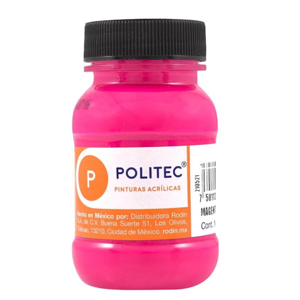 Foto 2 pulgar | Pintura Acrilica Flourescente L-800 100ml Politec