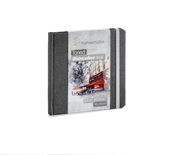 Foto 1 | Libro De Acuarela Hahnemuhle, Tono 14 Cm X 14 Cm, Gris - Venta Internacional.