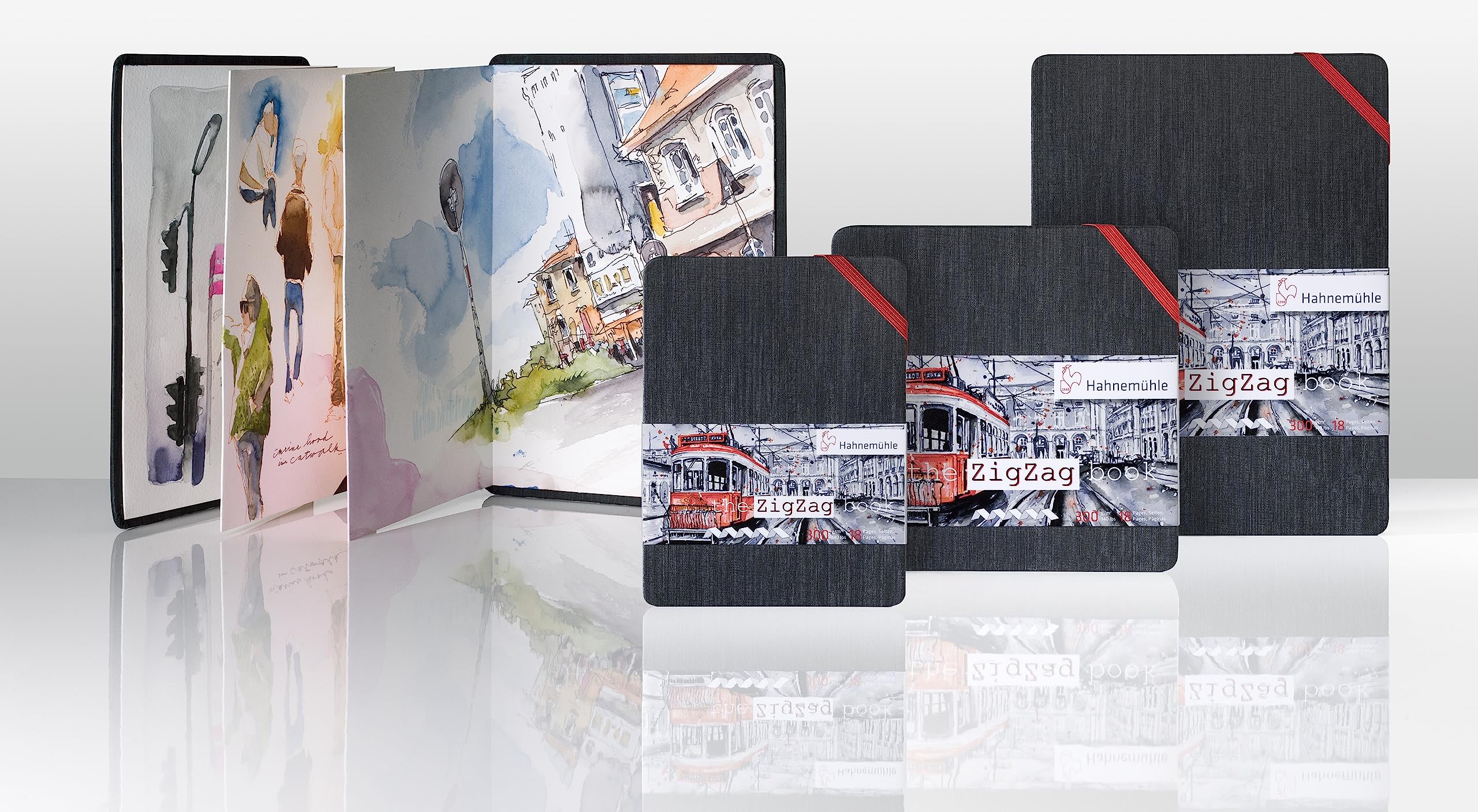 Foto 4 pulgar | Cuaderno De Bocetos Hahnemühle Zig Zag, A6, Acuarela, 18 Hojas, 300 G/m² - Venta Internacional.