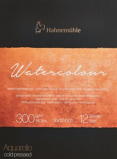 Foto 1 | Cojín De Acuarela De La Colección Hahnemühle, 100% Algodón, 300 G/m², 9 X 12 Pulgadas - Venta Internacional.
