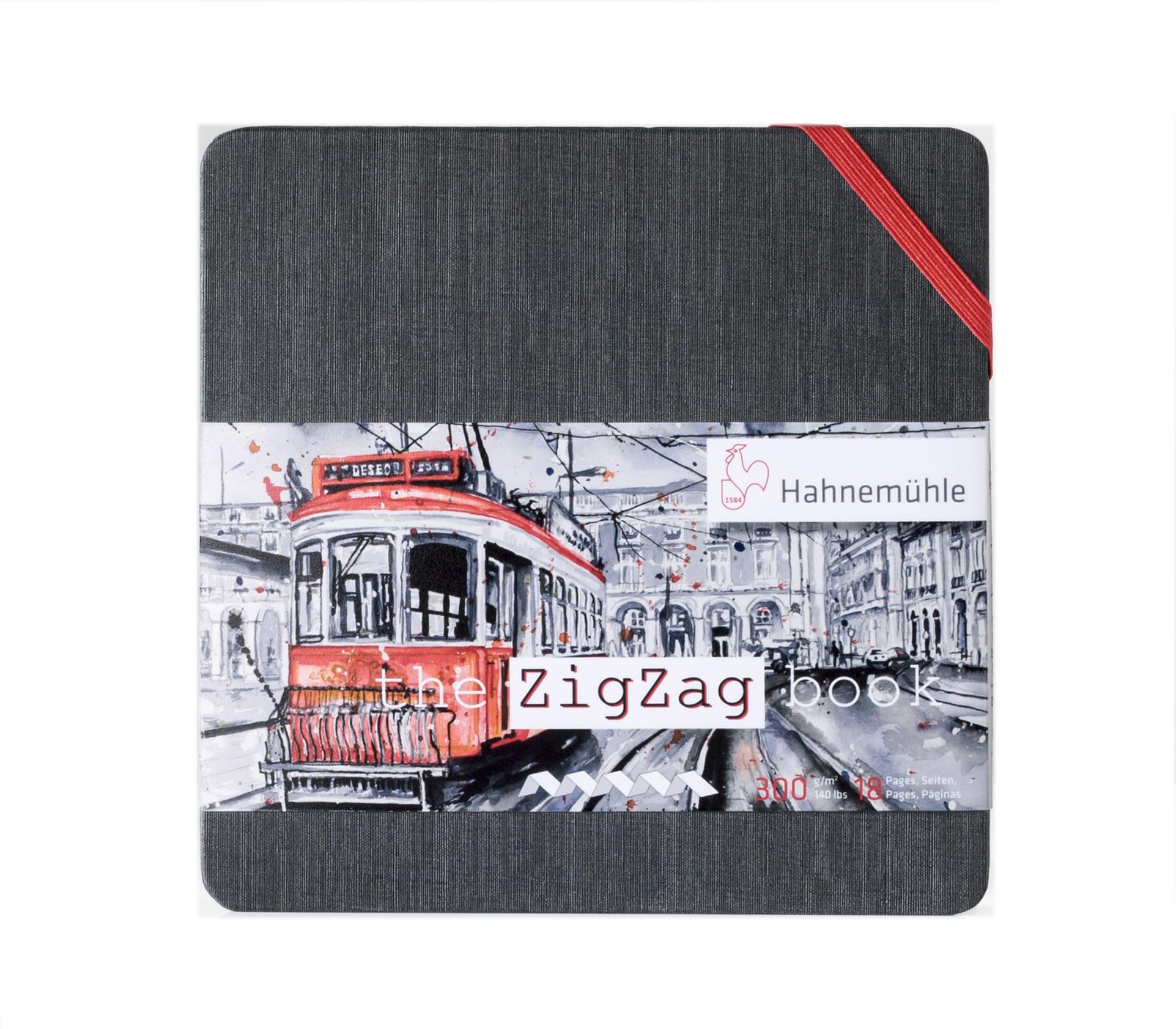 Cuaderno De Acuarela Hahnemühle Zig Zag, 300 G/m², 18 Hojas - Venta Internacional.