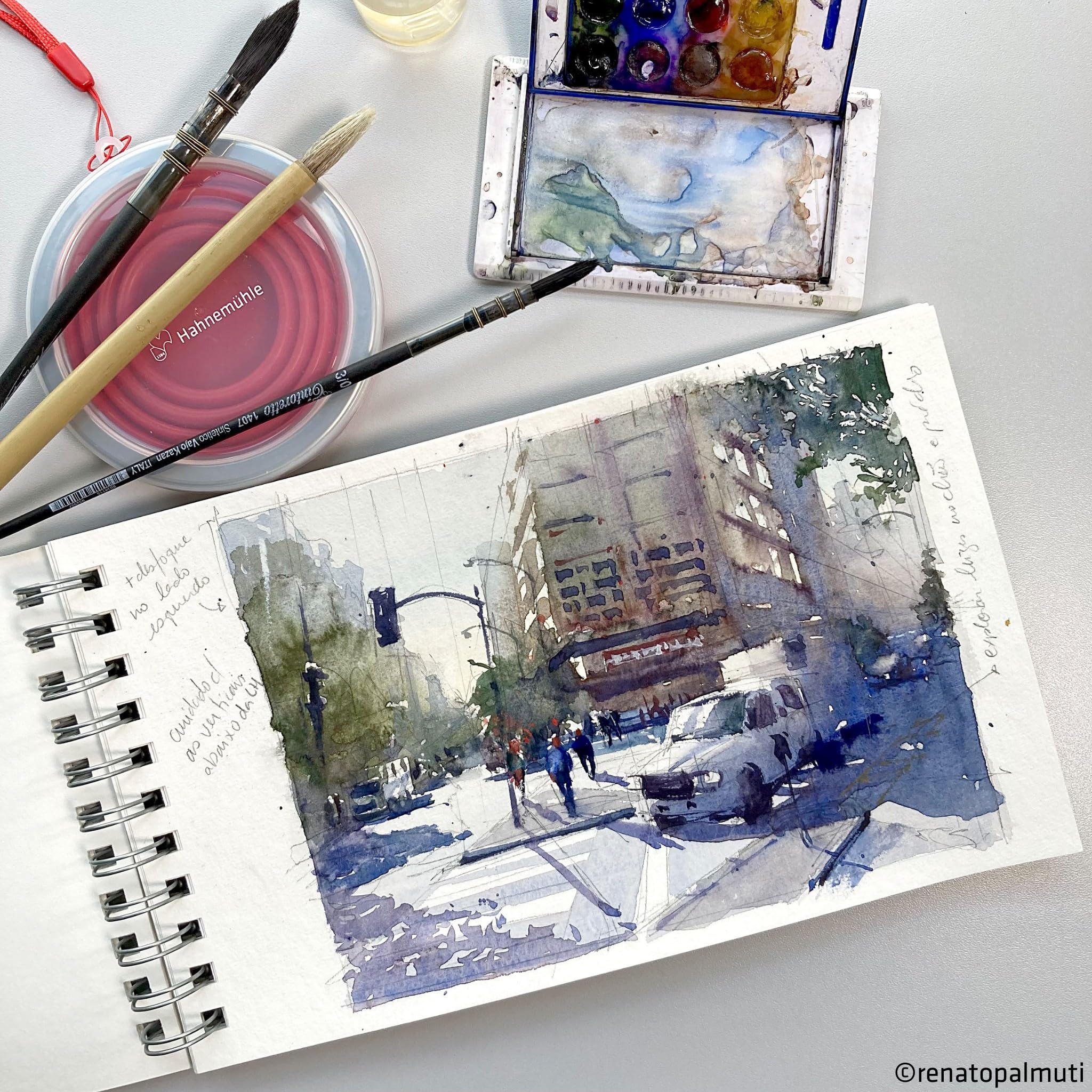 Foto 2 | Diario De Viaje Hahnemühle Bamboo Mixed Media 265 G/m² - Venta Internacional.